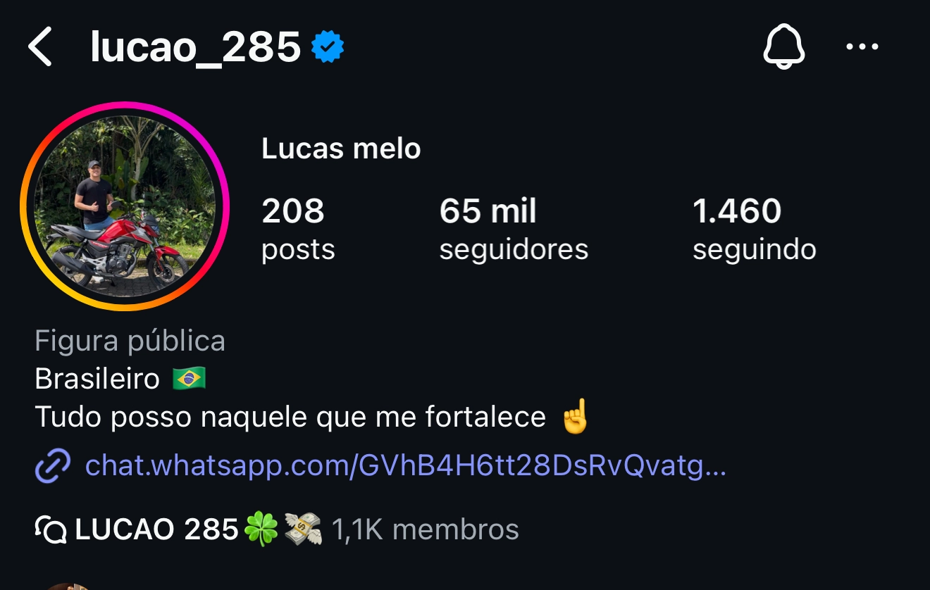 Comprovante — @lucao_285