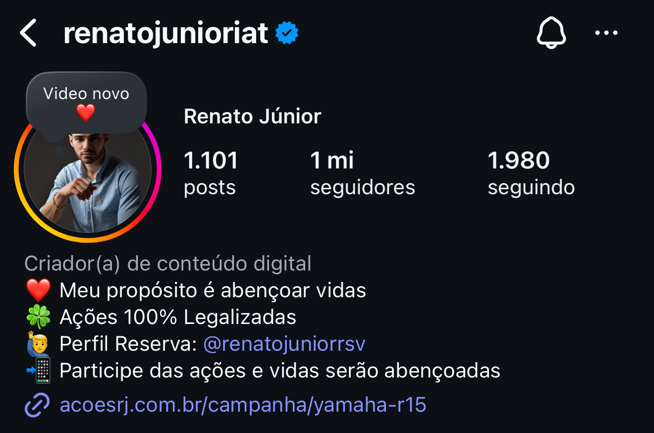 Comprovante — @renatojunioriat